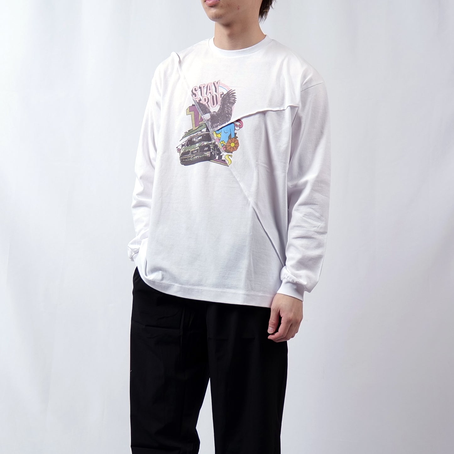 crazy switching L/S Tee 256